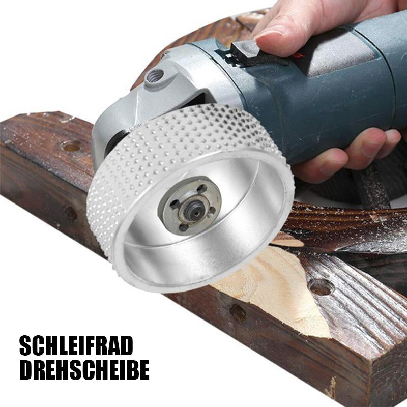 Gluschwein - Holz-Winkelschleifscheibe