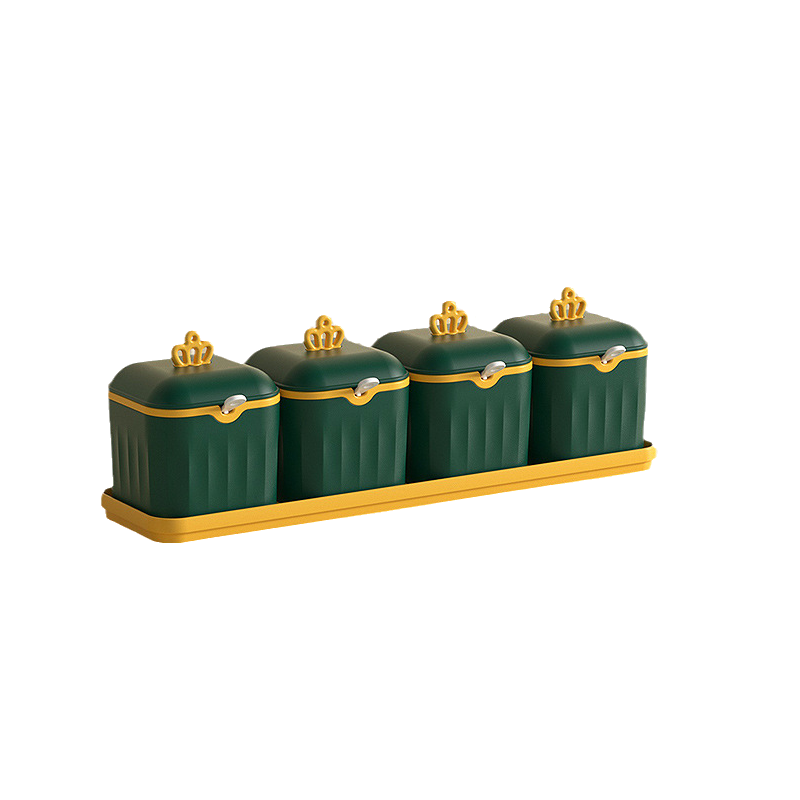Gluschwein - Doppellagiges Gewürzbox-Set mit Tablett Grün