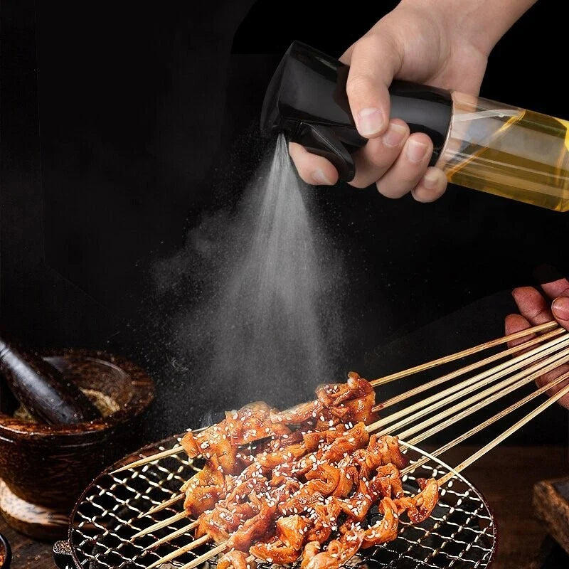 OilSpray - Transparente Öl-Sprühflasche — ermöglicht präzises und tropffreies Dosieren