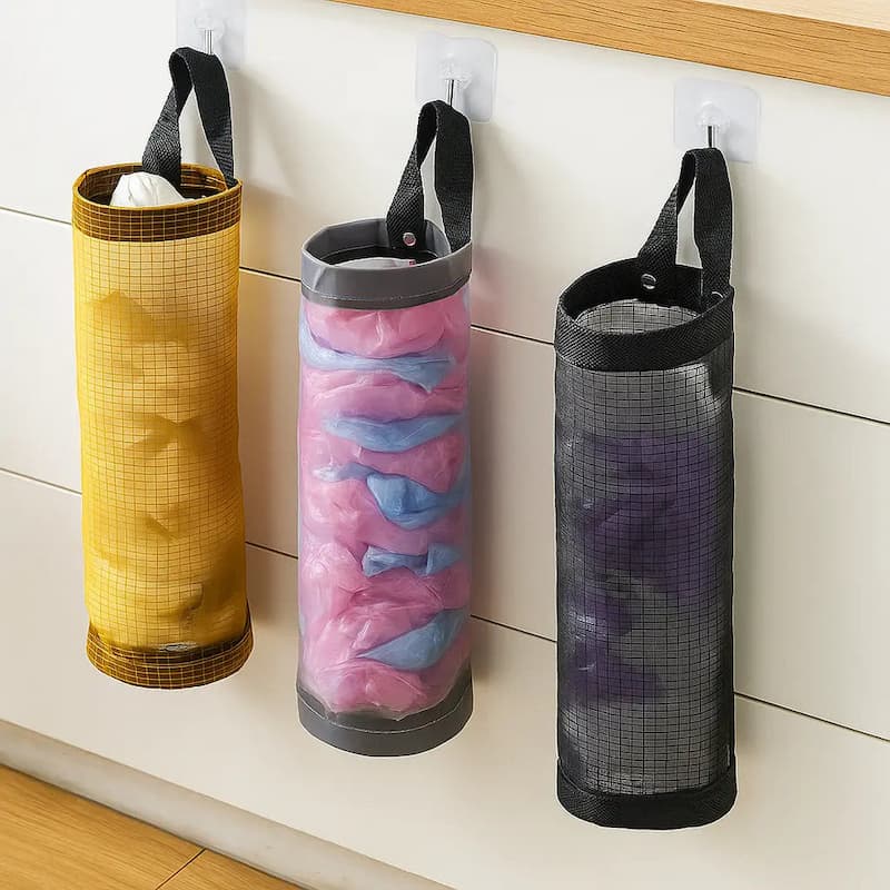 BagOrganizer - Hängender Netz-Organizer für Tüten – Plastiktüten ordentlich verstauen