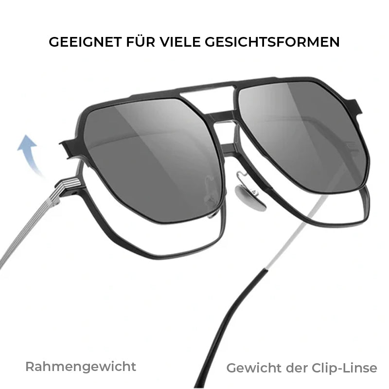 Gluschwein - Magnetisch polarisierte 3-in-1-Sonnenbrille