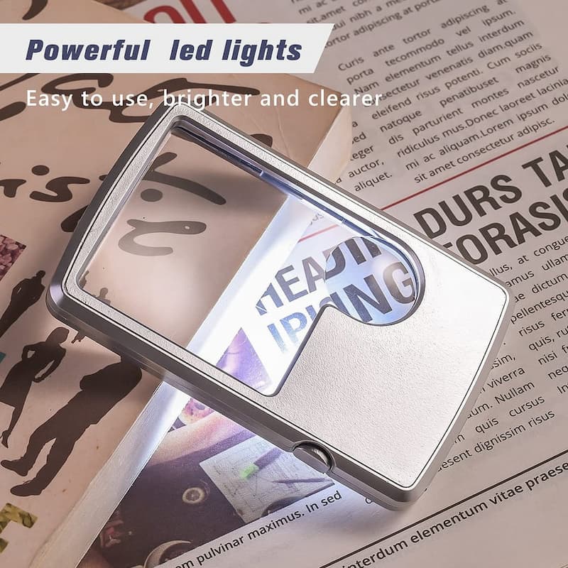 LoopLamp - Lupa de doble lente con iluminación LED - Compacta y de bolsillo