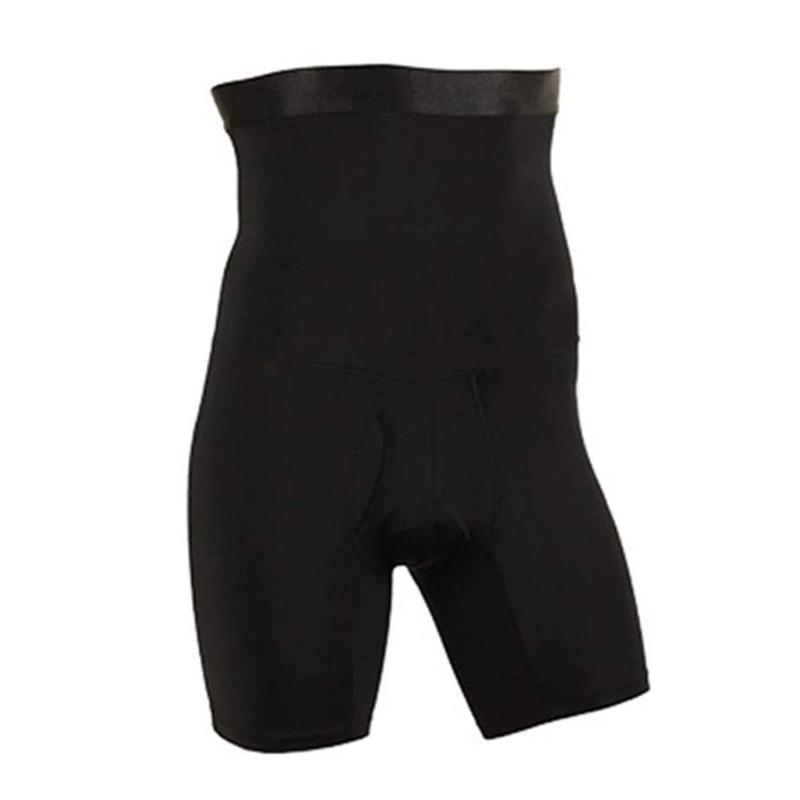 Gluschwein - Nahtlose hohe Taille Shapewear für Männer schwarz