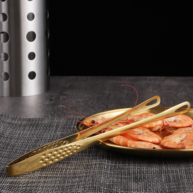 Gluschwein - Grillzange aus Edelstahl Gold