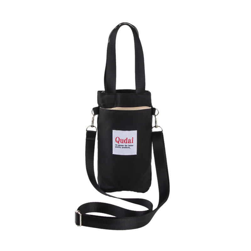 Gluschwein - Tragbare Messenger-Handtasche für Wasserflaschen schwarz