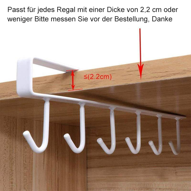 Gluschwein - 6 Haken Unterschrank Kleiderbügel