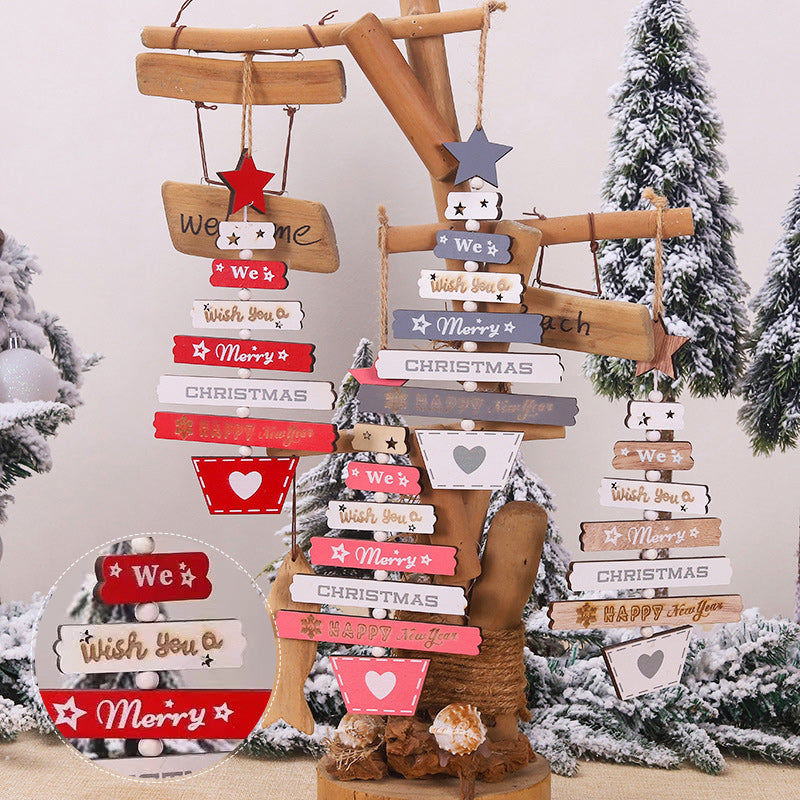 Gluschwein - Weihnachtsbaum hängende Dekoration aus Holz