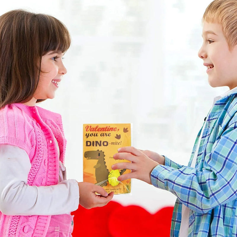 Gluschwein - 2024 Osterkarten mit Dinosaurier-Eiern 24 Stück/Set