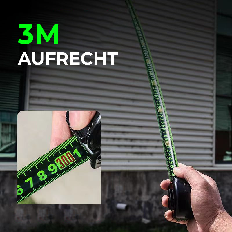 Gluschwein - Fluoreszierendes Maßband aus Stahl