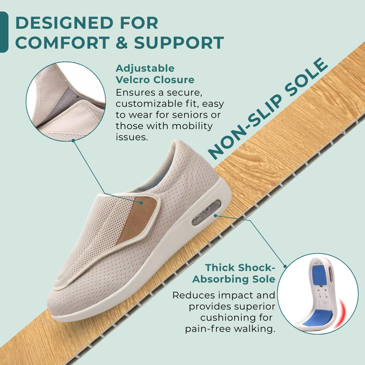 ComfySteps - Des chaussures confortables pour les pieds gonflés