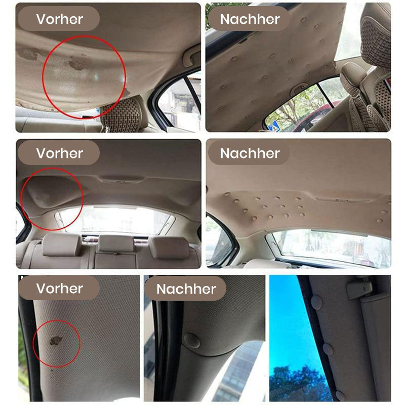 Réparation du tissu du toit de la voiture en pente avec une boucle spéciale
