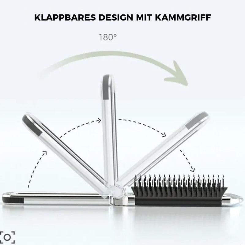 Gluschwein - Reise-Klappspiegel-Haarbürste