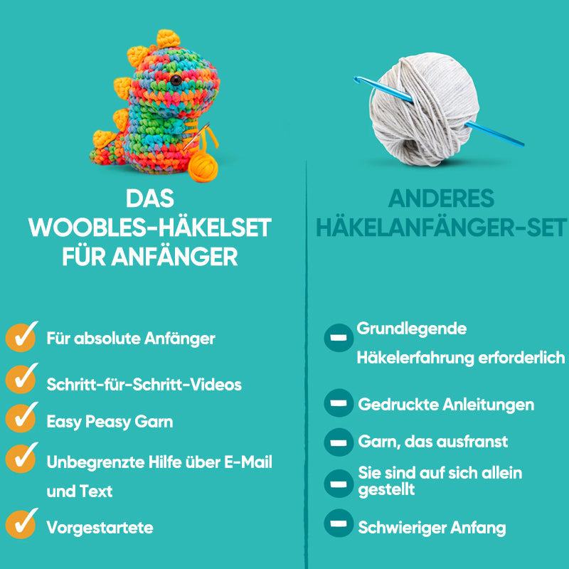 Gluschwein - Bunte gehäkelte Dinosaurier