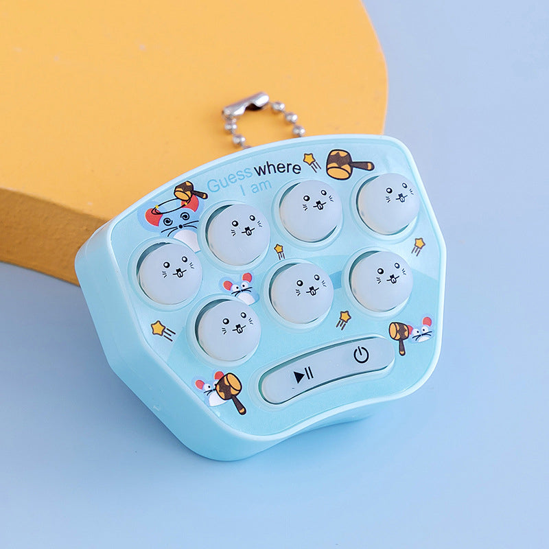 Gluschwein - Lustiges Mini Schlag-einen-Maulwurf-Spiel für Kinder himmelblau