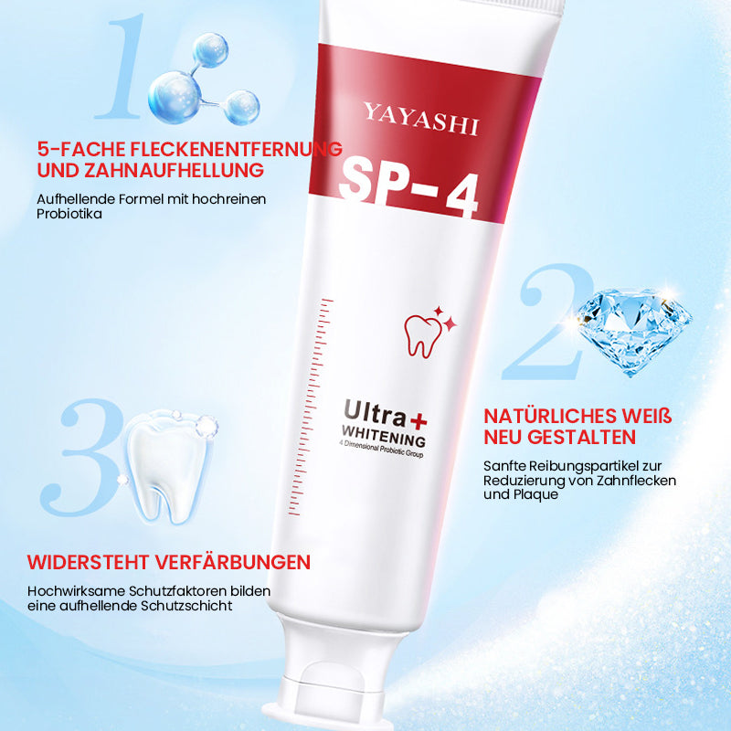 Gluschwein - Aufhellende und Flecken entfernende probiotische Zahnpasta