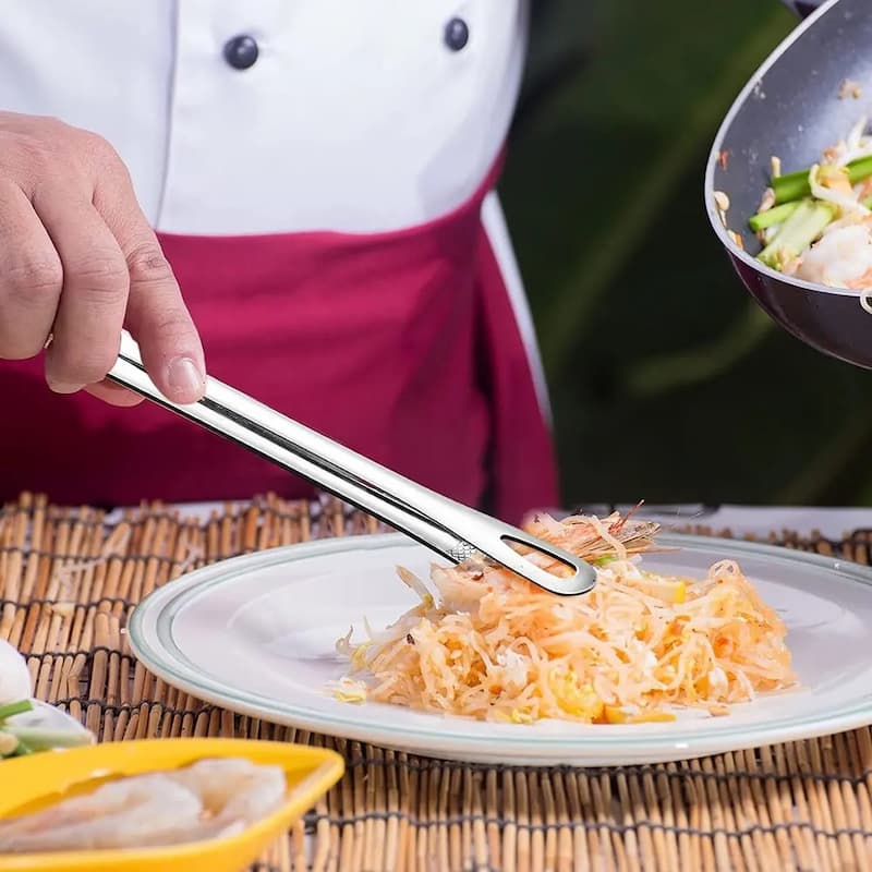 CookingTongs - Edelstahl-Grillzangen für sicheren und festen Griff