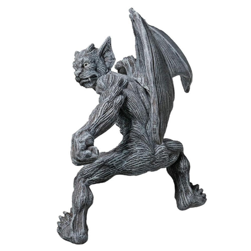 Gluschwein - Drachengeflügelter Gargoyle-Zaunaufhänger