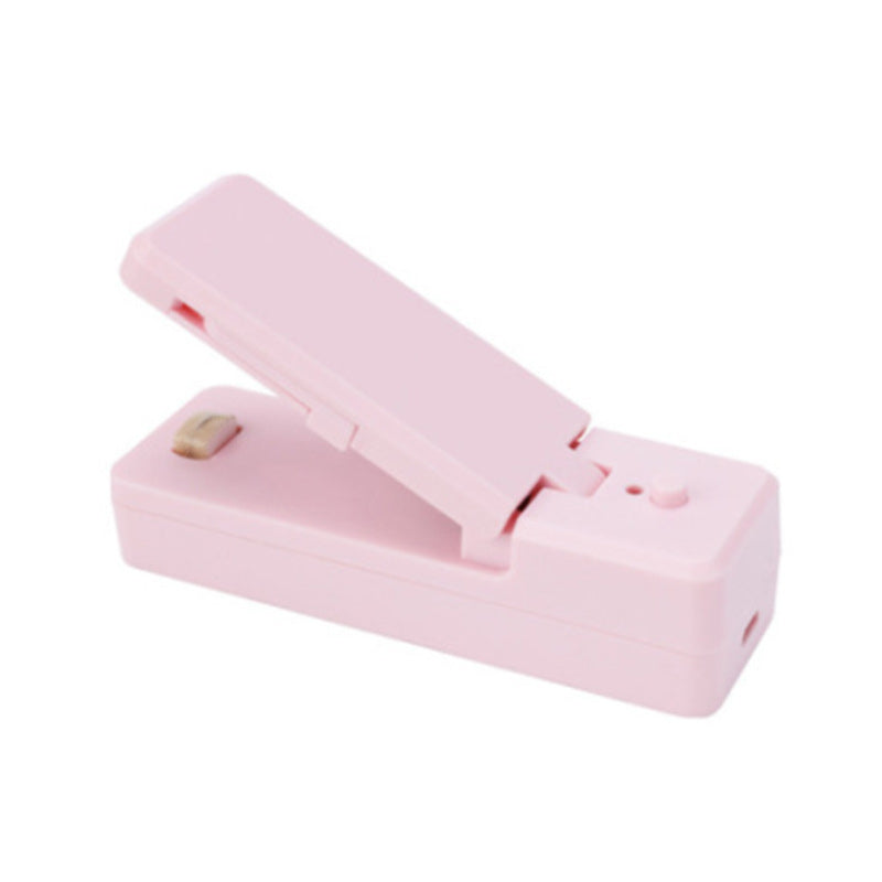 Gluschwein - 2 in 1 USB aufladbare Mini-Beutelschweißmaschine mit Schneidemesser Rosa