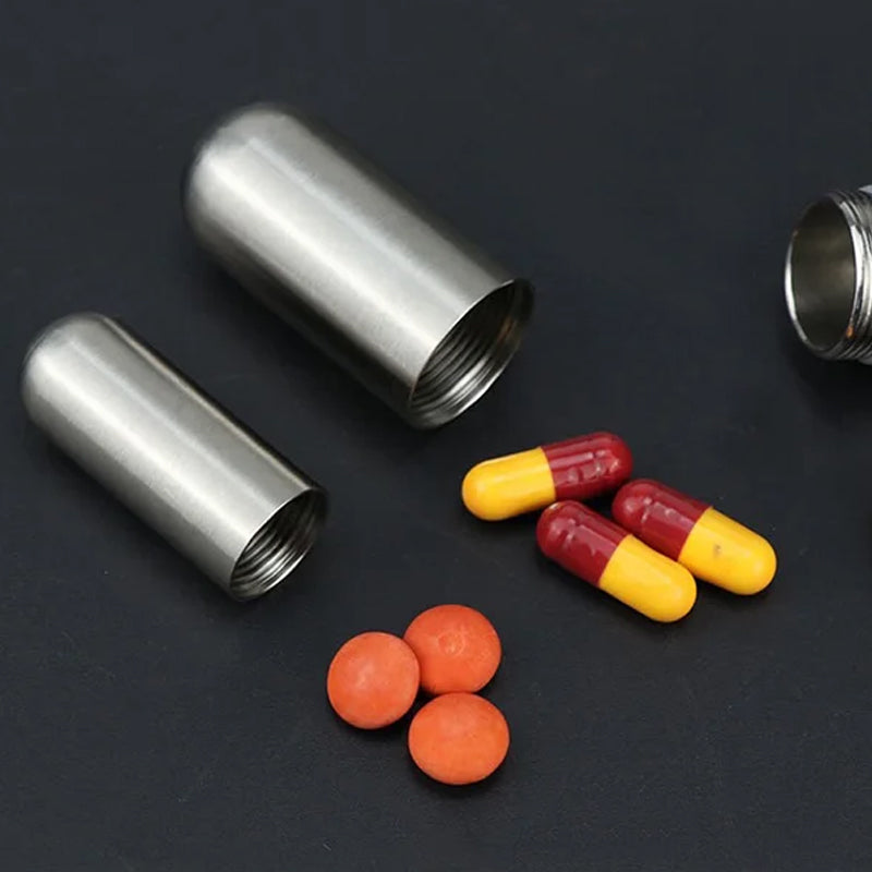 Gluschwein - Pillendose aus Edelstahl
