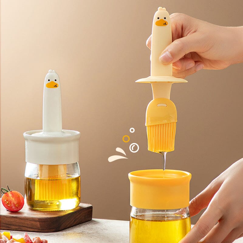 Gluschwein - Ölspender mit Bürste zum Grillen