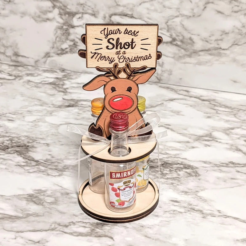 Gluschwein - Weihnachts-Mini-Weinflaschenhalter