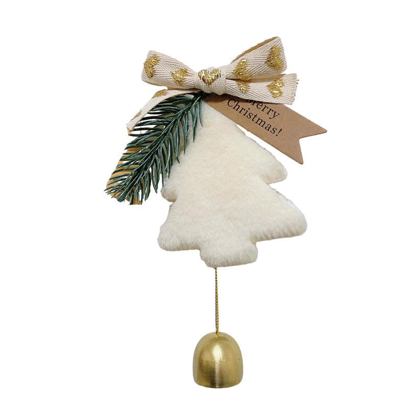 Gluschwein - Christbaumschmuck mit Sternglocken cremefarben