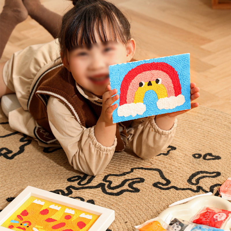 Gluschwein - Pulp Poking Texture Painting DIY handgemachtes Spielzeug