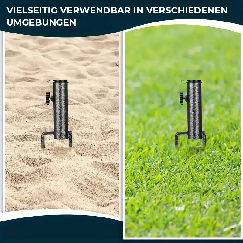 Gluschwein - Verstellbarer Schirmhalter mit Spiralbodenanker