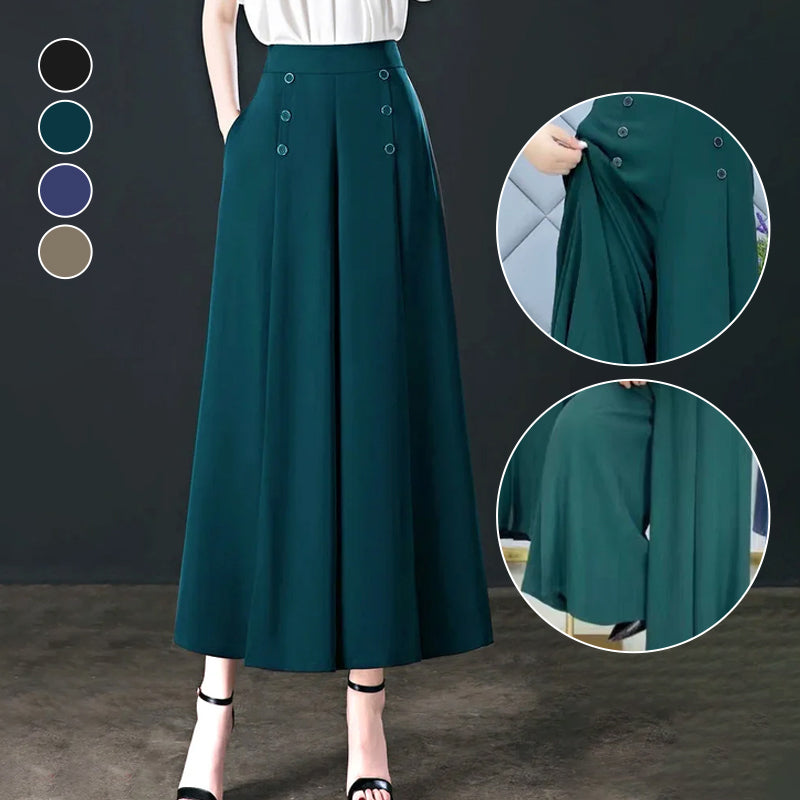 Gluschwein - Stylische Plissierte Hose Mit Weitem Bein