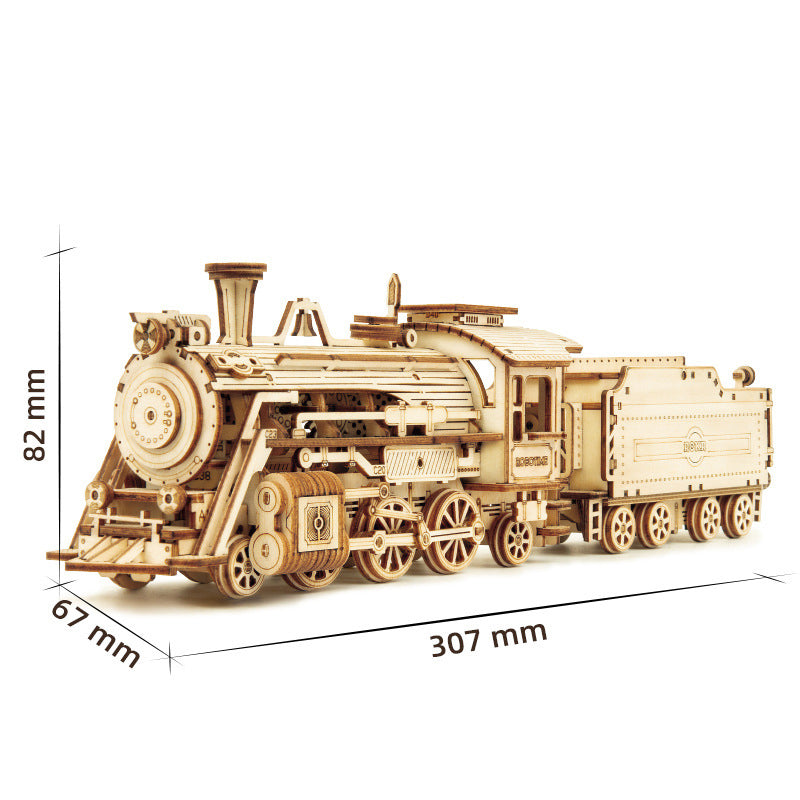 Gluschwein - Dreidimensionales Puzzle Straßenkreuzer Dampflokomotive