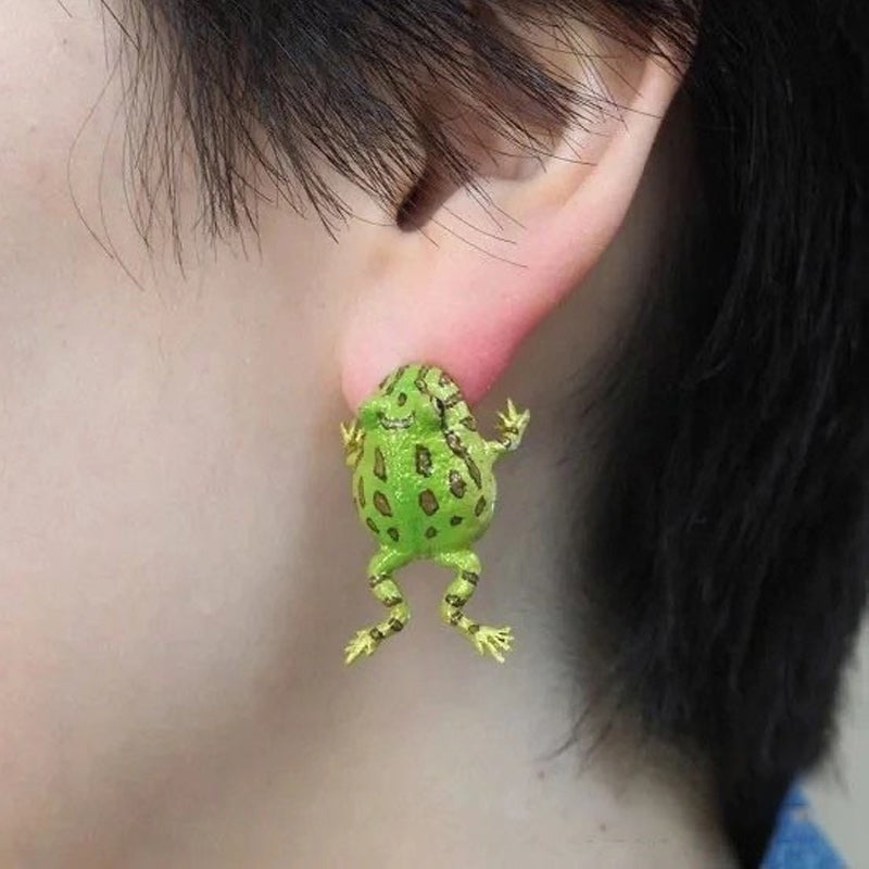 Gluschwein - Kreativer Frosch-Ohrring-Clip