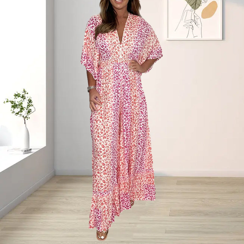 Gluschwein - Kimono-Jumpsuits mit mehrfarbigem Geometry-Print und V-Ausschnitt #1