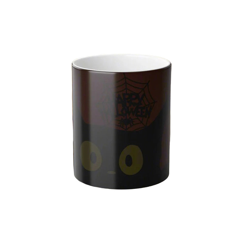 Tasse de morphing magique de chat noir d'Halloween