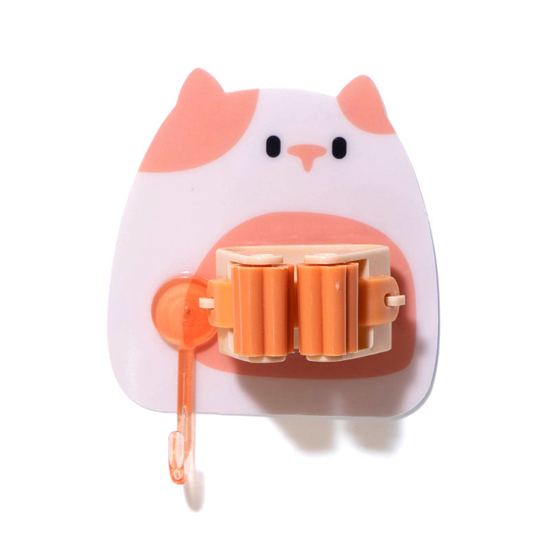 Gluschwein - Cartoon einfacher Wischbesenhalter Orange