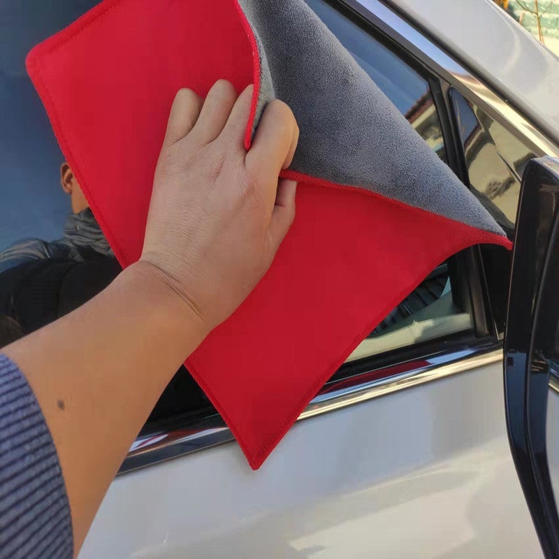Gluschwein - Super absorbierendes Autowaschhandtuch Rot