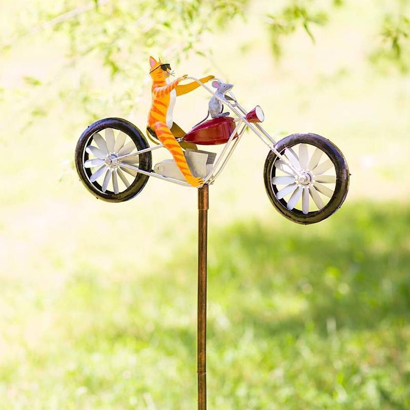 Gluschwein - Tierische Fahrradwindmühle Katz 'und Maus