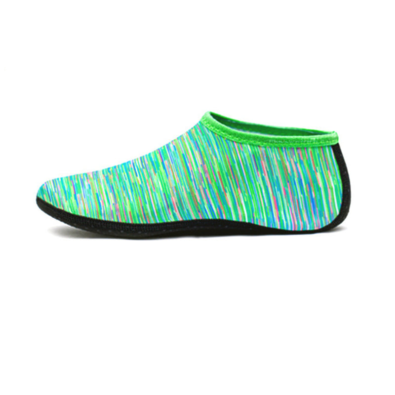 Gluschwein - Wasserschuhe für Damen und Herren, schnell trocknende Aqua-Socken Stripe Green