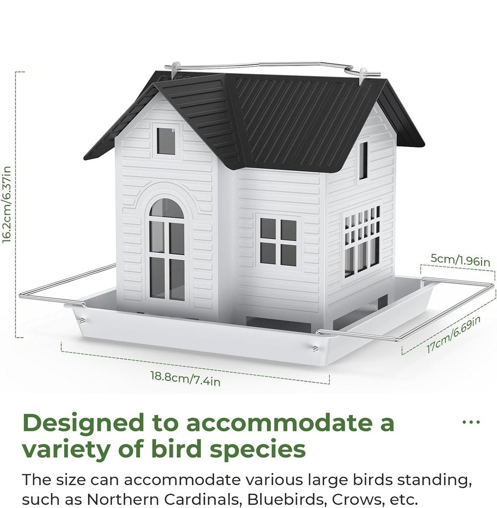 Élégante mangeoire solaire pour oiseaux avec éclairage LED