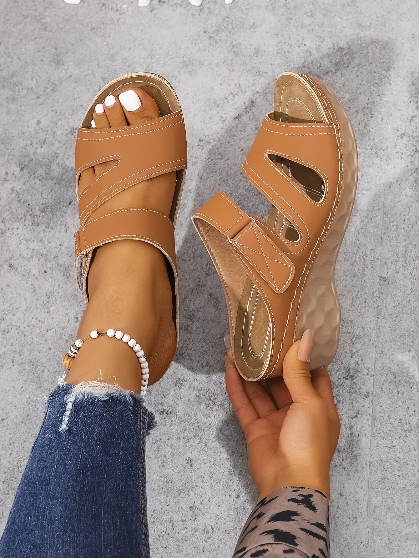 Rowella - Sandales compensées élégantes à brides