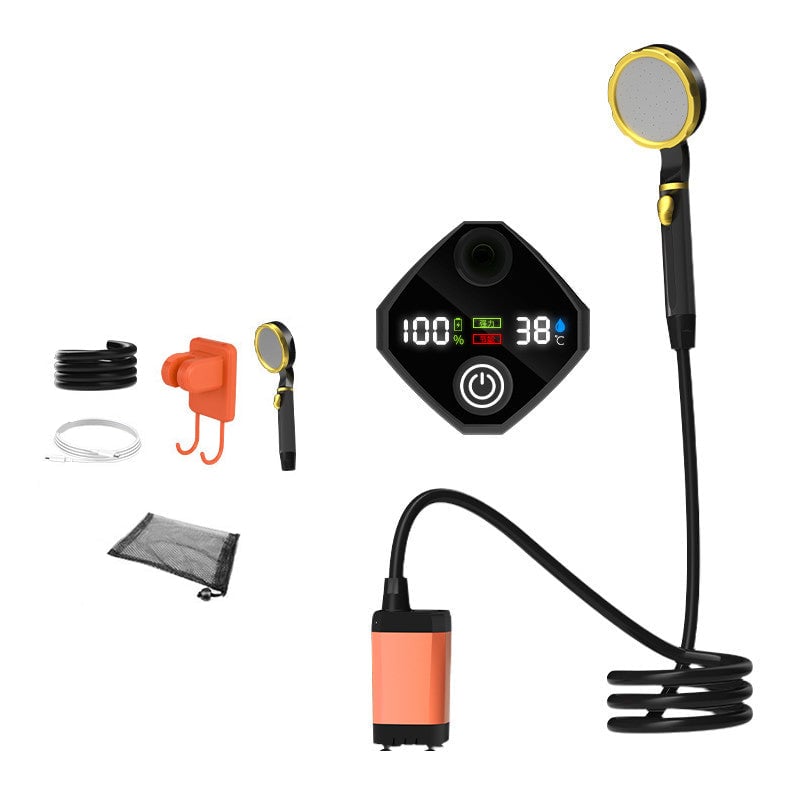 Tragbare, wiederaufladbare Camping-Duschpumpe