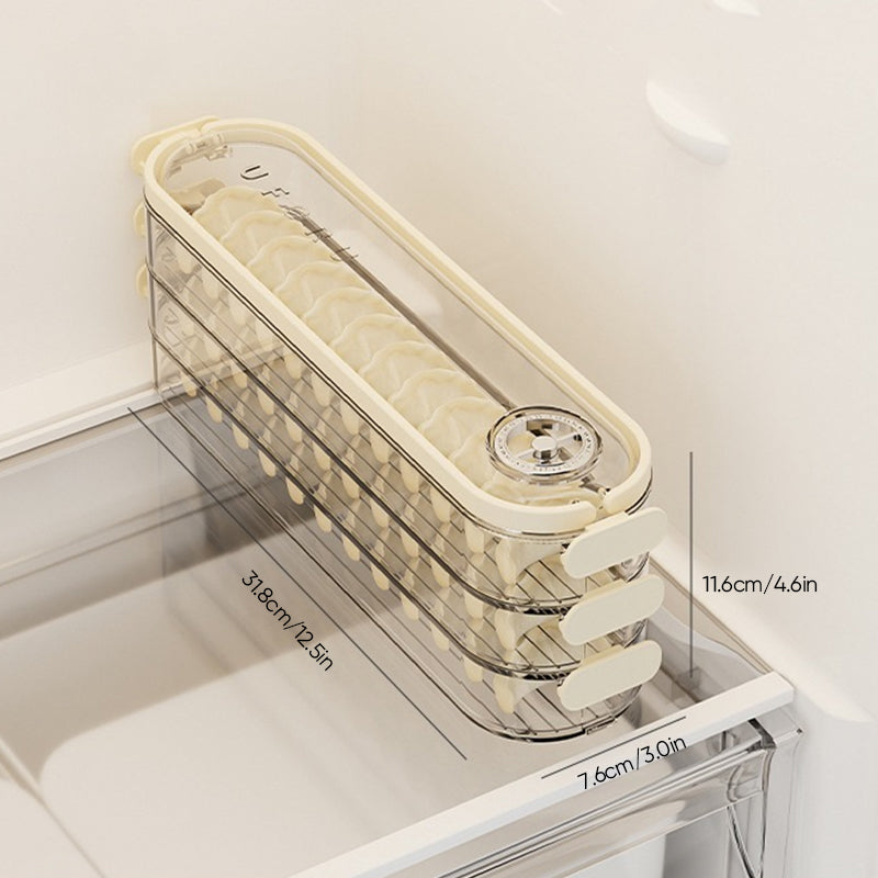 Gluschwein - Knödel-Aufbewahrungsbehälter mit Deckel 3 Schichten Klar