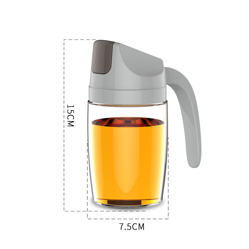 Gluschwein - Glass Oiler Anti-Leck-Ölflasche für den Haushalt 300ml Grau