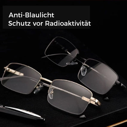 Gluschwein - Titanium progressive Dual-Use-Lesebrille für nah und fern