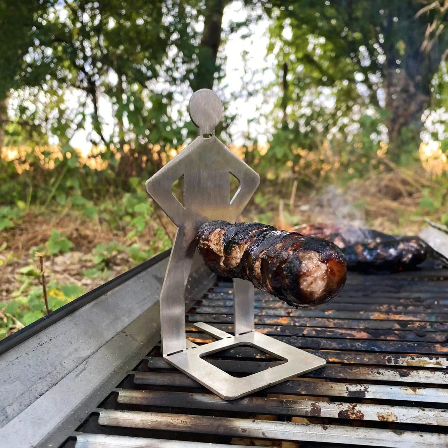 Gluschwein - BBQ-Wursthalter aus Edelstahl