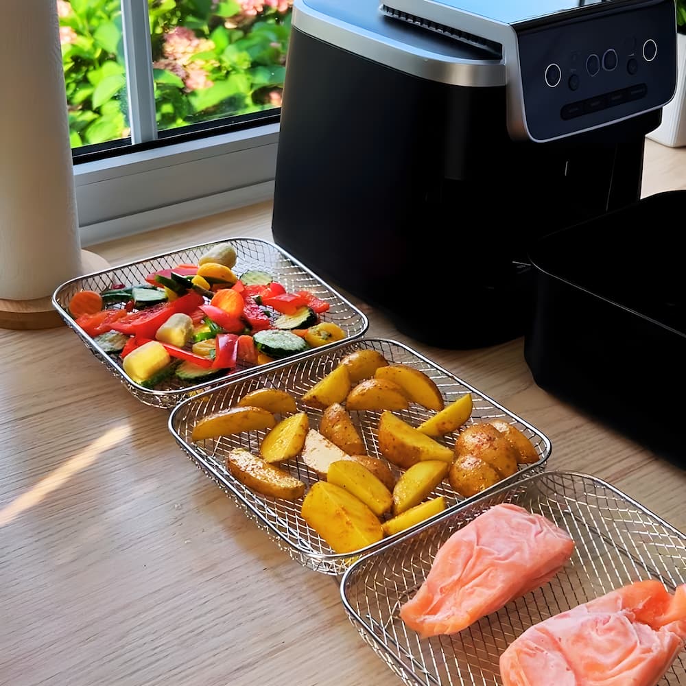 AirTray - Paniers empilables pour friteuses à air