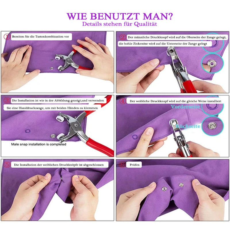 Gluschwein - Metall Druckknöpfen Bausatz