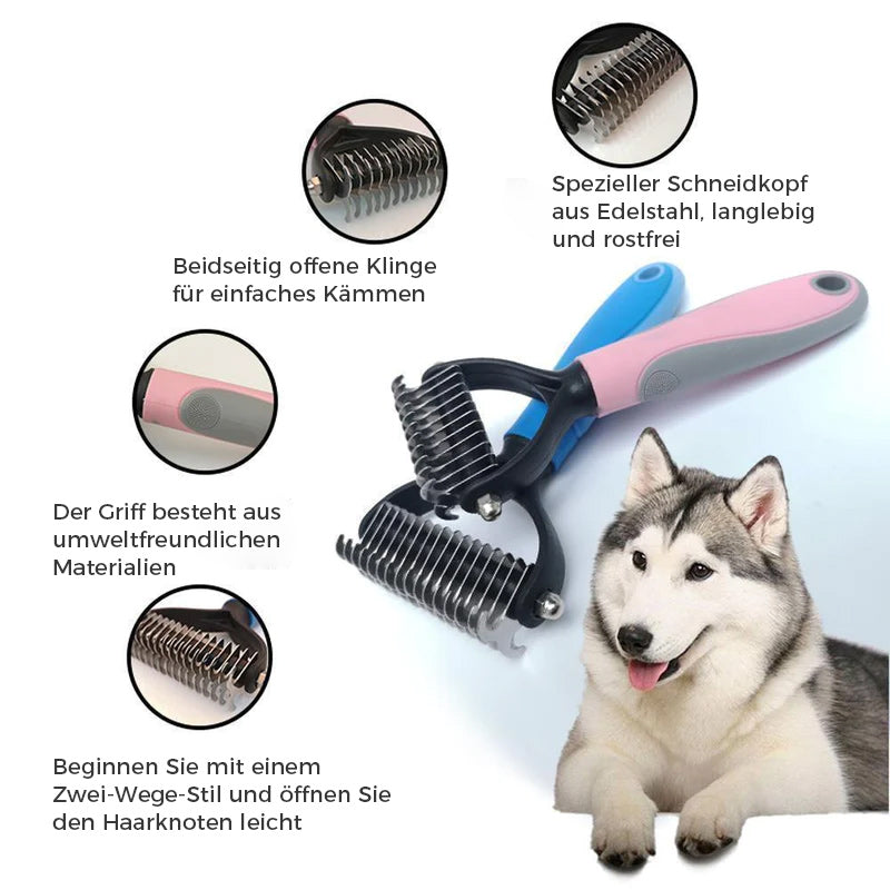 Gluschwein - Doppelseitiger Kamm für die Tierpflege