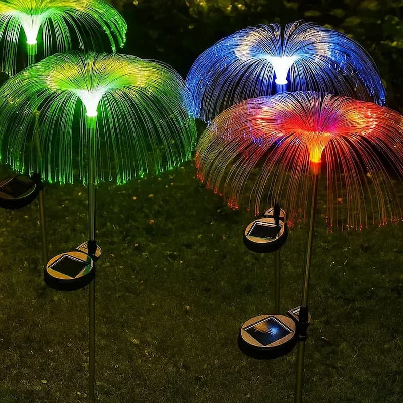 JespulaLight - Garten-Solar-Feuerwerkslampe – Leuchtet wie eine schwebende Qualle