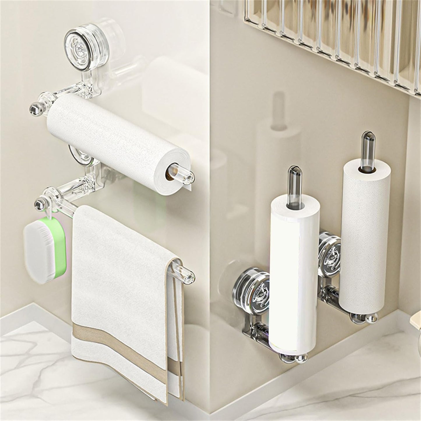 RollHolder - porte-rouleau de cuisine à ventouse