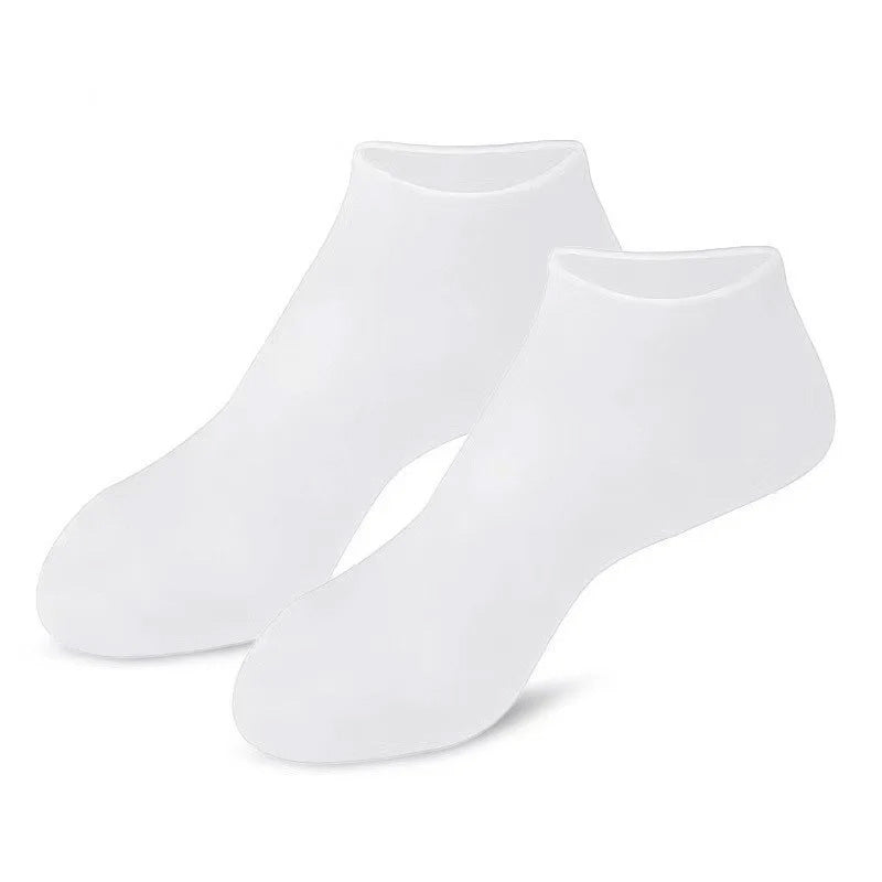 Gluschwein - Damen Silikonsocken weiß